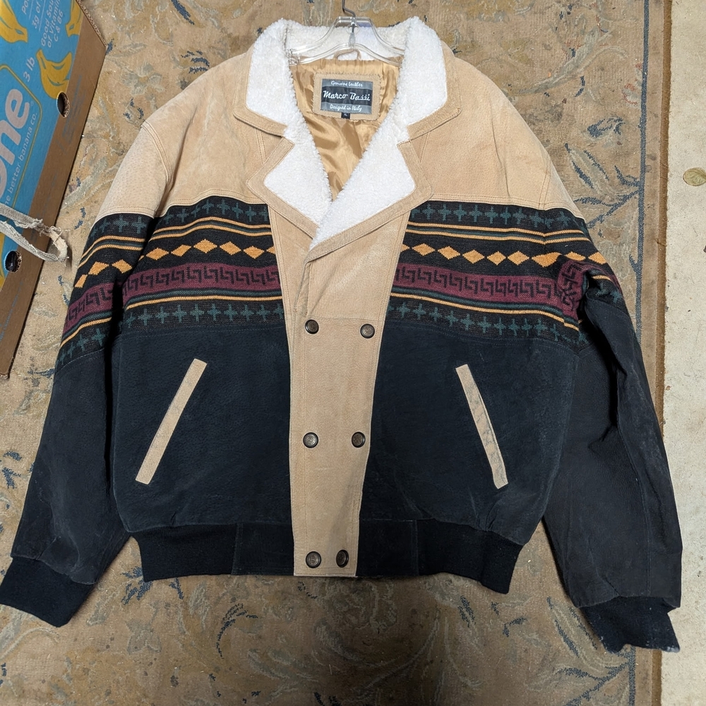St. John's Bay Black and Tan Bomber Jacket
